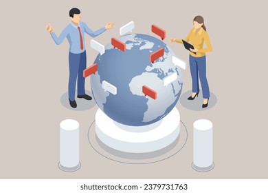 A businessman harnessing global network connections for social networking and customer data analytics, integrating business strategy with smart intelligence in digital marketing, and driving technolog