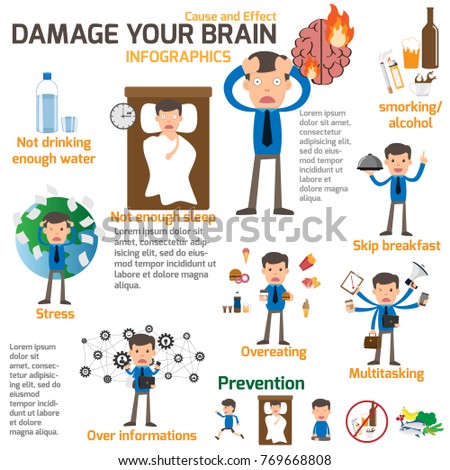 businessman-has-damage-brain-infographic