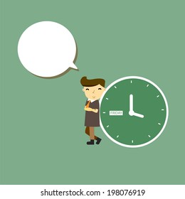 businessman has a happy time on firday.