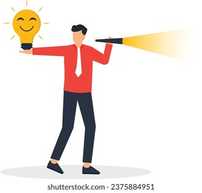 A businessman has an optimistic view of the world. emotional intelligence or the balance between happiness and sadness
