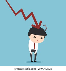 Businessman have fail