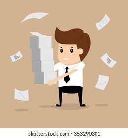 Blindfolded Businessman Walking Find Money Pit Stock Vector (royalty 