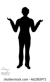 businessman having an argument vector illustration eps jpg design in black icon silhouette