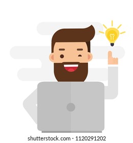 Businessman Having A Good Idea