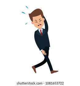 Businessman with headache