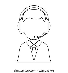 businessman with headset