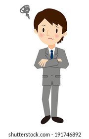 Businessman with his arms folded