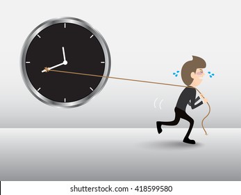 empresario retiene el tiempo