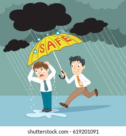 umbrella wala cartoon