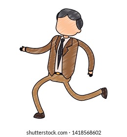 Businessman holding gear vector illustration graphic design