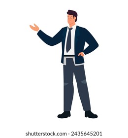 Empresario sosteniendo notas Ilustración
  Ilustración
