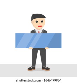 businessman holding sign board design
