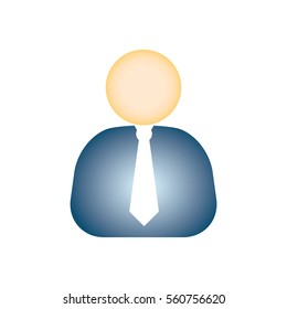 Businessman Icon in Color Gradient Vector
