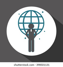 Businessman icon design