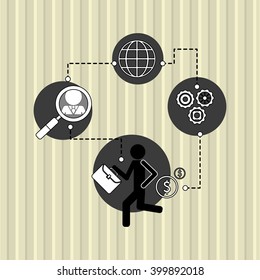 Businessman icon design