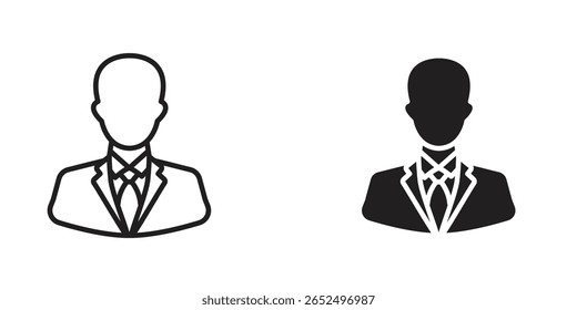 Businessman icon Design Illustrations. editable web icons