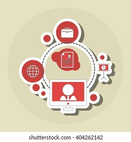 Businessman icon design, vector illustration