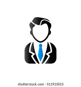 Businessman icon in duo tone color. Business office finance
