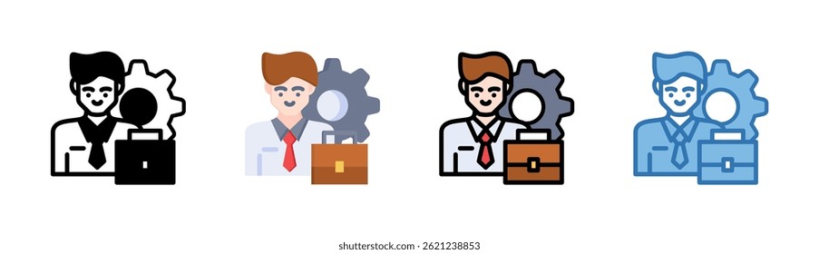 Elemento del icono del hombre de negocios para el diseño