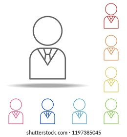 businessman icon. Elements of Finance and chart in multi colored icons. Simple icon for websites, web design, mobile app, info graphics