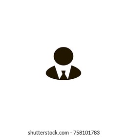 Businessman icon. flat design