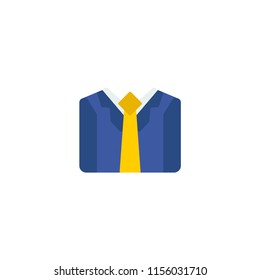 Businessman icon flat element. Vector illustration of businessman icon flat isolated on clean background for your web mobile app logo design.