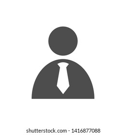 businessman icon flat style vector.eps