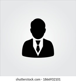 
Icono de hombre de negocios. Elementos gráficos para su diseño
