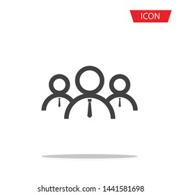 businessman icon isolated on white background.