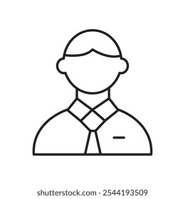 Businessman icon. isolated vector icon.