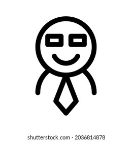 businessman icon or logo isolated sign symbol vector illustration - high quality black style vector icons
