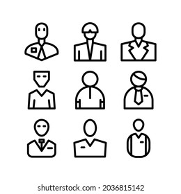 businessman icon or logo isolated sign symbol vector illustration - Collection of high quality black style vector icons
