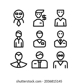 businessman icon or logo isolated sign symbol vector illustration - Collection of high quality black style vector icons
