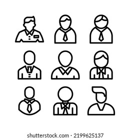 businessman icon or logo isolated sign symbol vector illustration - Collection of high quality black style vector icons
