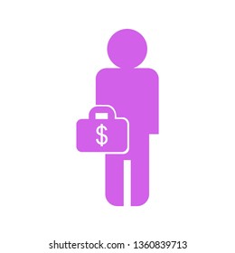 Businessman icon, People Icon. Professional, pixel perfect icon, EPS 10 format. - Vector 