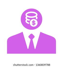 Businessman icon, People Icon. Professional, pixel perfect icon, EPS 10 format. - Vector 