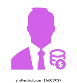 Businessman icon, People Icon. Professional, pixel perfect icon, EPS 10 format. - Vector 