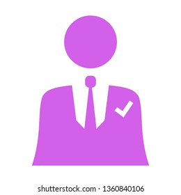 Businessman icon, People Icon. Professional, pixel perfect icon, EPS 10 format. - Vector