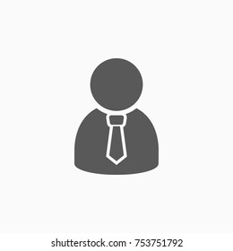 businessman icon, people vector