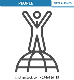 Businessman Icon. Professional, pixel perfect icon, EPS 10 format.