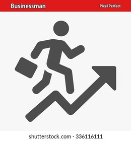 Businessman Icon. Professional, pixel perfect icon optimized for both large and small resolutions. EPS 8 format.