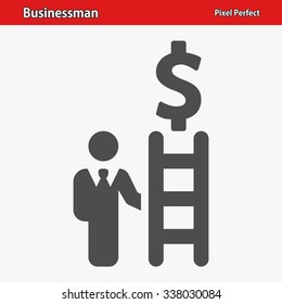 Businessman Icon. Professional, pixel perfect icon optimized for both large and small resolutions. EPS 8 format.