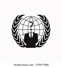 Businessman icon with question mark  icon. Vector design.