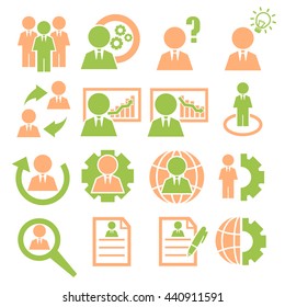 businessman icon set