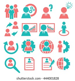 businessman icon set