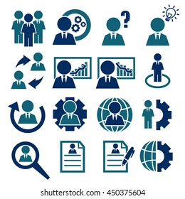 businessman icon set