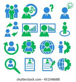 businessman icon set