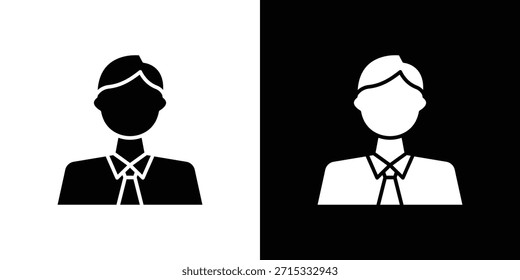 Businessman icon Set collection. Vector silhouette.