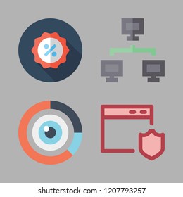 businessman icon set. vector set about visibility, promotions, shield and networking icons set.