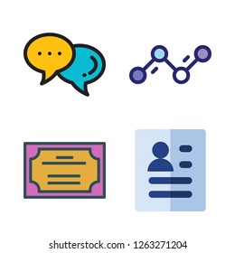 businessman icon set. vector set about line chart, certificate, cloud computing icon and curriculum icons set.
